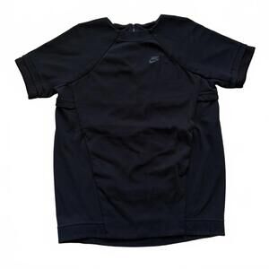 Nike Tech Fleece Dress Sweatshirt Black 746918-010 Women's Size Large